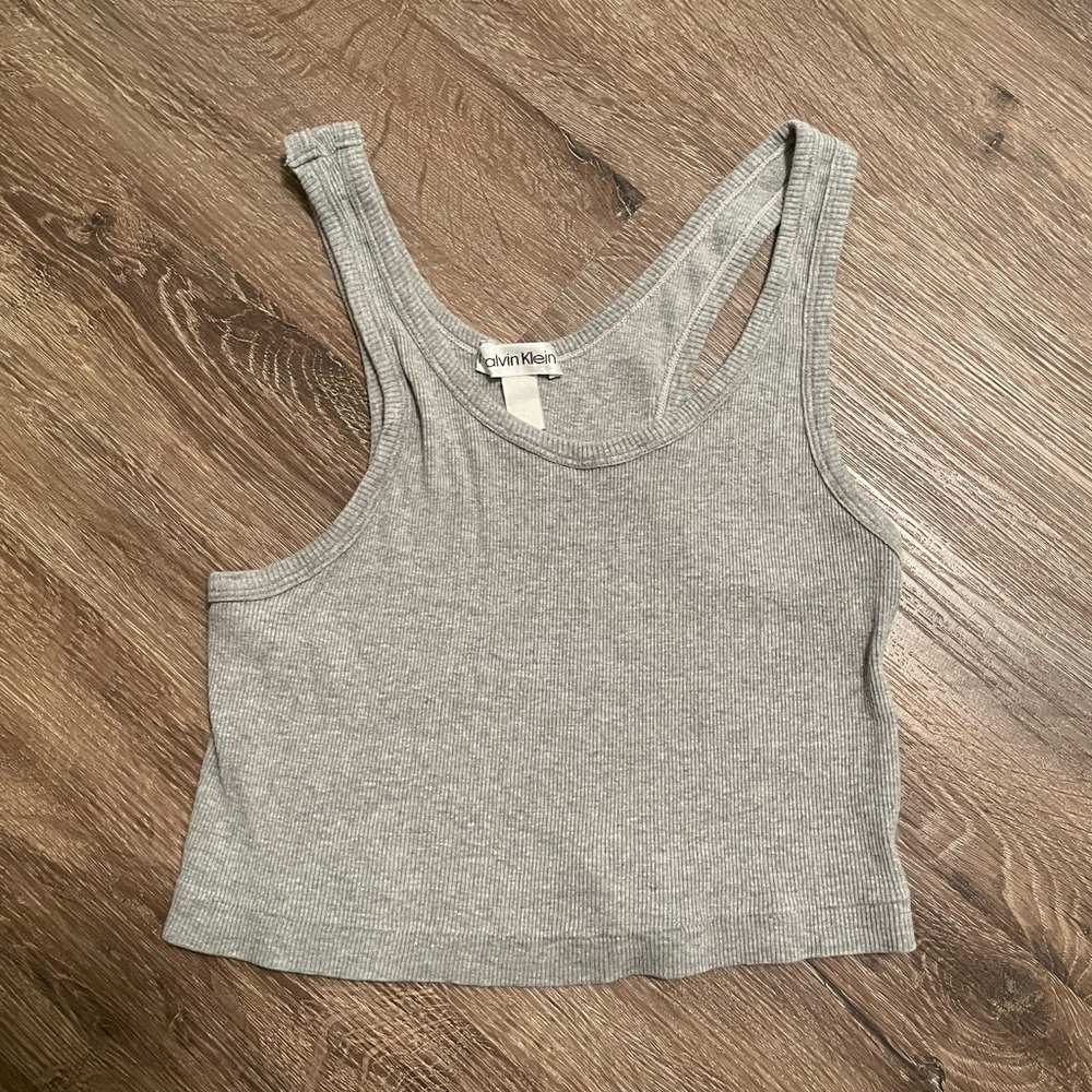 Calvin Klein Ribbed Cropped Tank